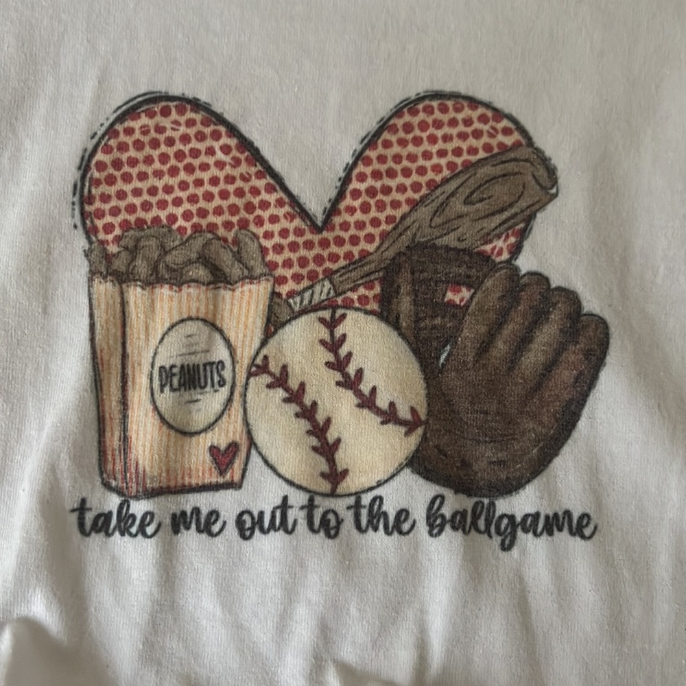 ⚾️NWOT ‘Take Me Out To The Ballgame’ SS Shirt. Sz M⚾️